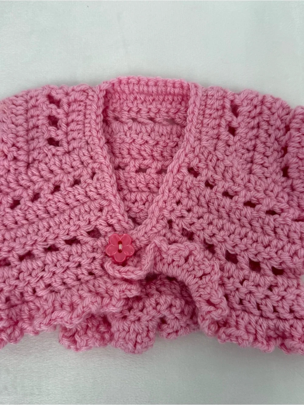 Handmade Crochet Newborn Gift Set - Hat, Sweater & Booties - Daisy Flower